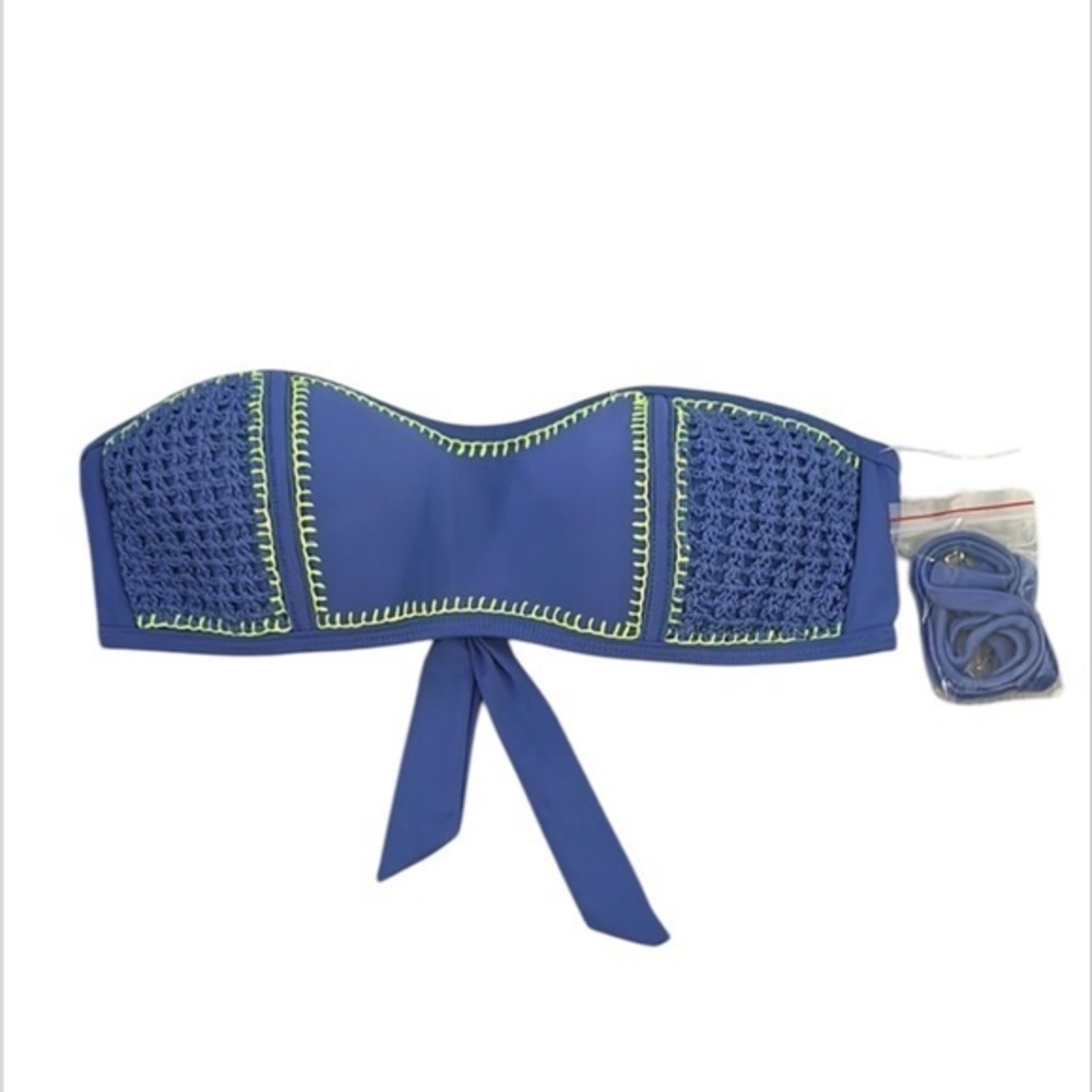 Xhilaration crochet bandeau swim bikini top size small